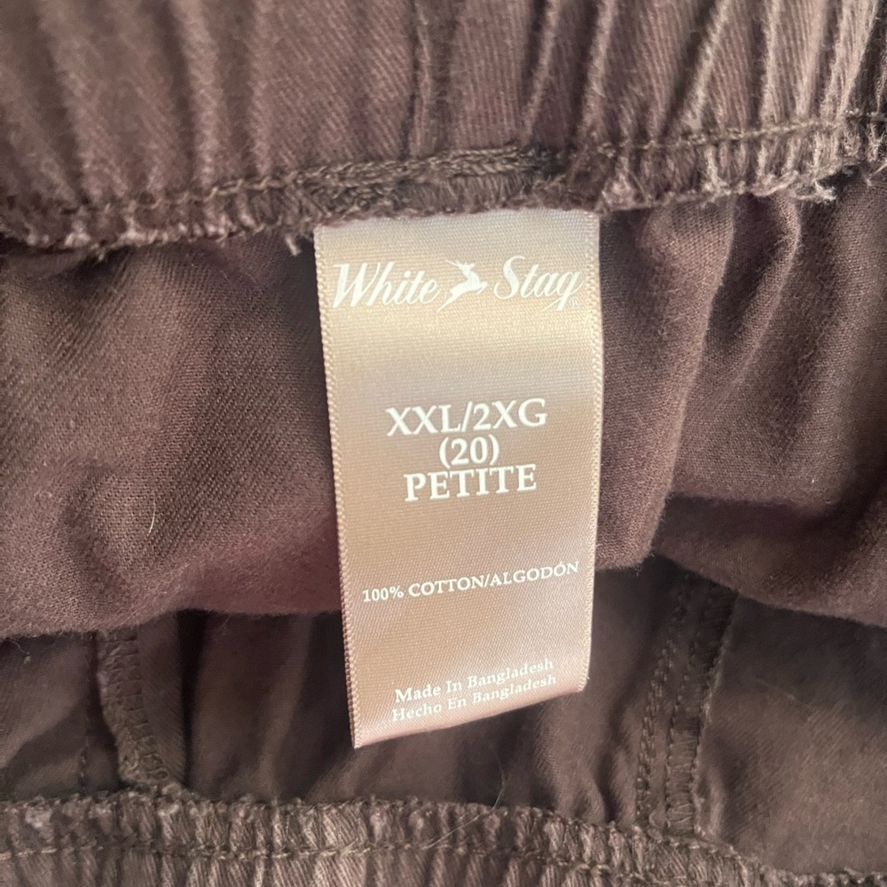 White Stag Dark Brown Cotton Pants